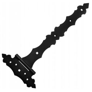 Heavy Duty Single Black Ornamental Decorative Gate Hinges Door Hinge Shed Hinge