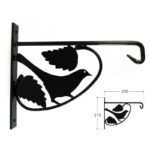 Bird Iron Plant Hanger Wall Hook Bracket for Hanging Garden Plant Baskets