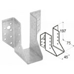 Heavy Duty Galvanised Face Fix Joist Hanger 2mm Thick