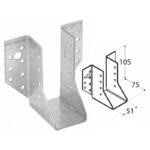 Heavy Duty Galvanised Face Fix Joist Hanger 2mm Thick