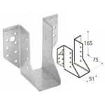 Heavy Duty Galvanised Face Fix Joist Hanger 2mm Thick