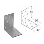 2mm Galvanised Corner Brace Angle Bracket