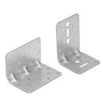 Heavy Duty Galvanised Adjustable Reinforced Angle Bracket Corner Brace 2.5mm Thick