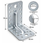 Heavy Duty Galvanised Reinforced Angle Bracket