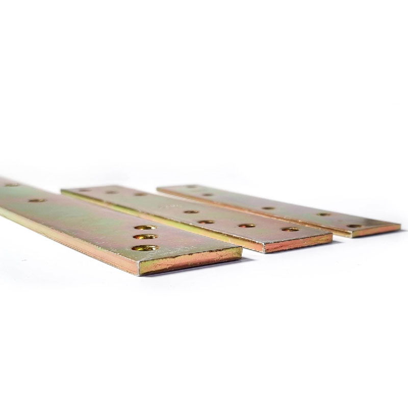 Heavy Duty Yellow Galvanised Flat Connecting Jointing Mending Plate 3, 4 & 5mm thick