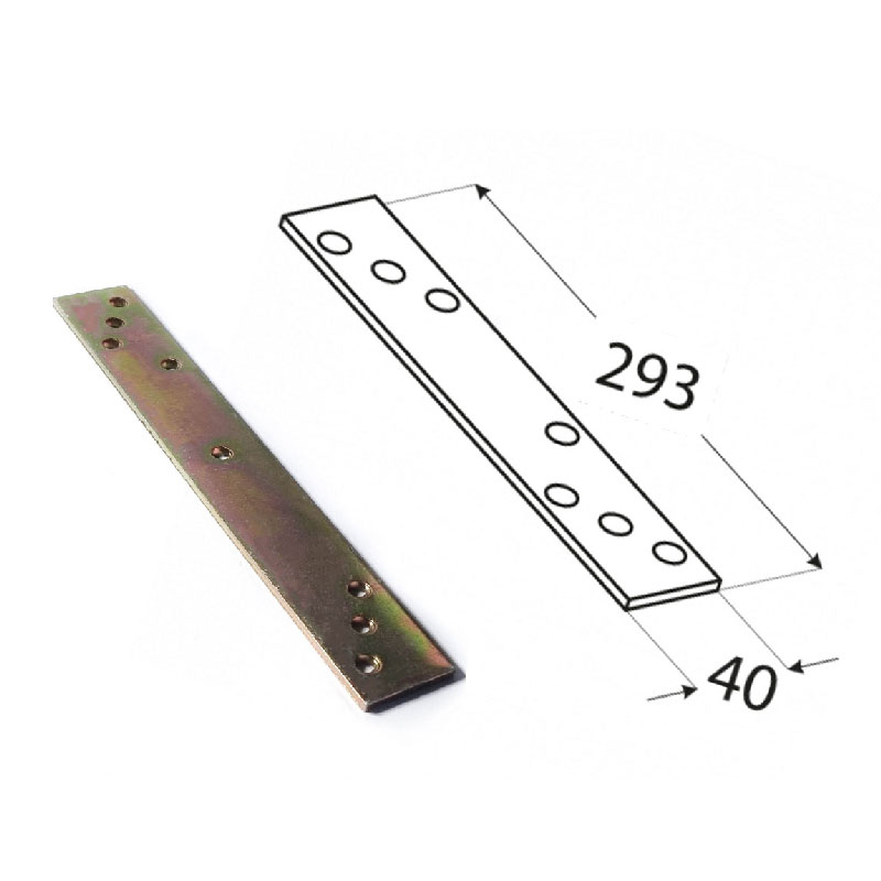 Heavy Duty Yellow Galvanised Flat Connecting Jointing Mending Plate 3, 4 & 5mm thick