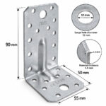 Heavy Duty Galvanised Reinforced Angle Bracket