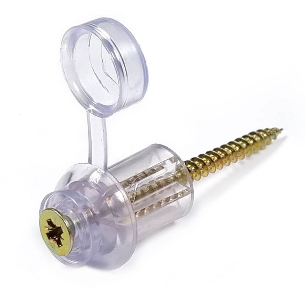 3″ Corrugated PVC Clear Fixing Screws With a Spacer For Roofing Sheets