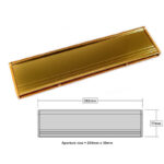 Aluminium Door Letter Box Plate Seal Flap Cover Brush Internal Draught Excluder