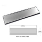 Aluminium Door Letter Box Plate Seal Flap Cover Brush Internal Draught Excluder