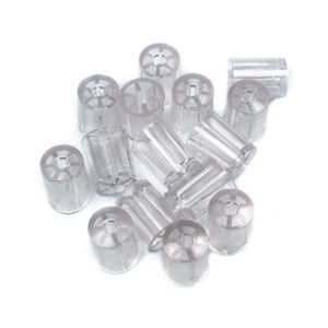 Clear 18mm Mini Spacers For 3" Corrugated Roofing Sheets Screws Universal - Fits All Brands