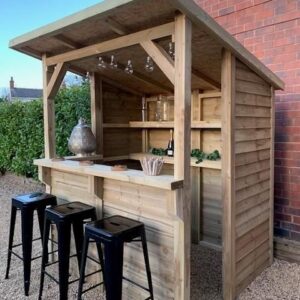 Heavy Duty Treated Timber Garden Bar Flat Pack