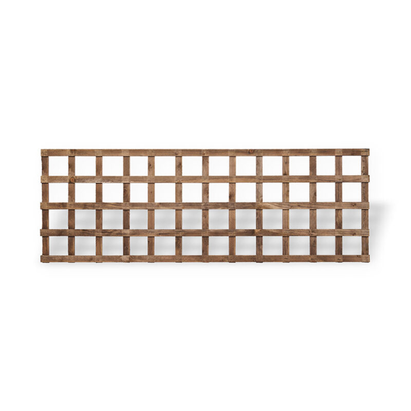 Square Trellis Panel Golden Brown