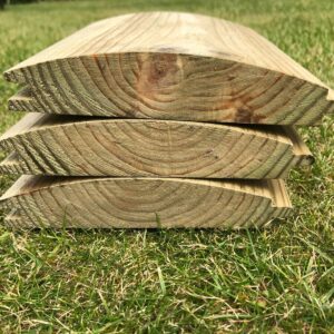T&G Scandinavian Timber Redwood Loglap Cladding Green Tanalised Treated 25 x 100mm (20x94mm finished size)