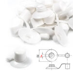 Universal Corrugated Roofing Plastic PVC Screw Cover Caps For Various Corrugated Roofing Sheets