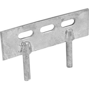 Heavy Duty Galvanised Fence Panel Clips 2 Pin Gravel Board Cleats Brackets