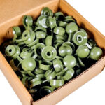 PVC Plastic Screw Cover Caps For Corrugated Roofing Sheets Various Colours