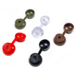 PVC Plastic Screw Cover Caps For Corrugated Roofing Sheets Various Colours