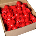 PVC Plastic Screw Cover Caps For Corrugated Roofing Sheets Various Colours