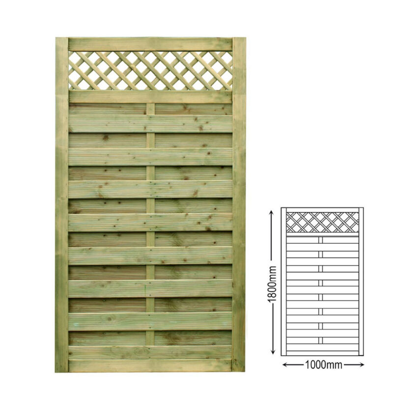 Premium Pressure Treated Trellis Top Robin Garden Gate 900x1800mm