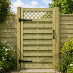 Premium Pressure Treated Tanalised Trellis Top Robin Garden Gate 900x1800mm