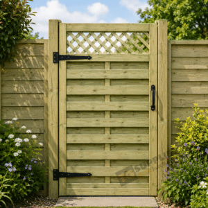 Premium Pressure Treated Tanalised Trellis Top Robin Garden Gate 900x1800mm