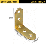 Right Angle Bracket Corner Brace Yellow Galvanised Angle Brace Corner Bracket