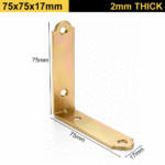Right Angle Bracket Corner Brace Yellow Galvanised Angle Brace Corner Bracket