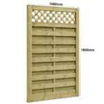 Premium Pressure Treated Tanalised Trellis Top Robin Garden Gate 900x1800mm