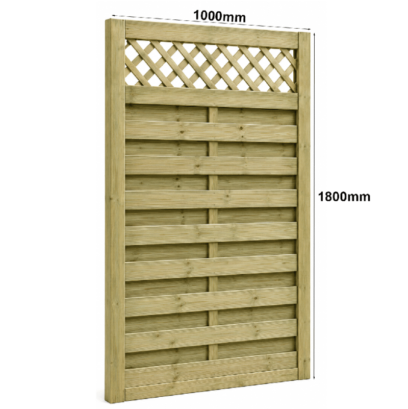 Premium Pressure Treated Tanalised Trellis Top Robin Garden Gate 900x1800mm