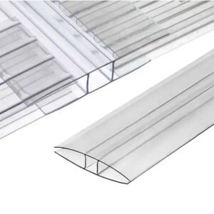 Clear H Section | Joining Strip for Polycarbonate Roofing Sheets 6, 10 & 16mm