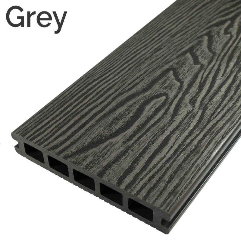 Premium Reversible Woodgrain Composite Decking Boards 148x25mm