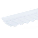 3" Clear PVC Wall Flashing For Corrugated Roofing Sheets Iron Profile 76/18mm