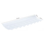 3" Clear PVC Wall Flashing For Corrugated Roofing Sheets Iron Profile 76/18mm