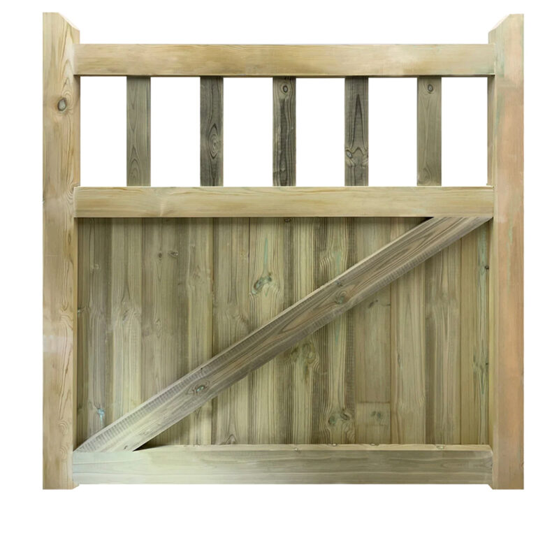 Heavy Duty Solid Wooden Handmade Pedestrian Garden Entrance Carter Gate