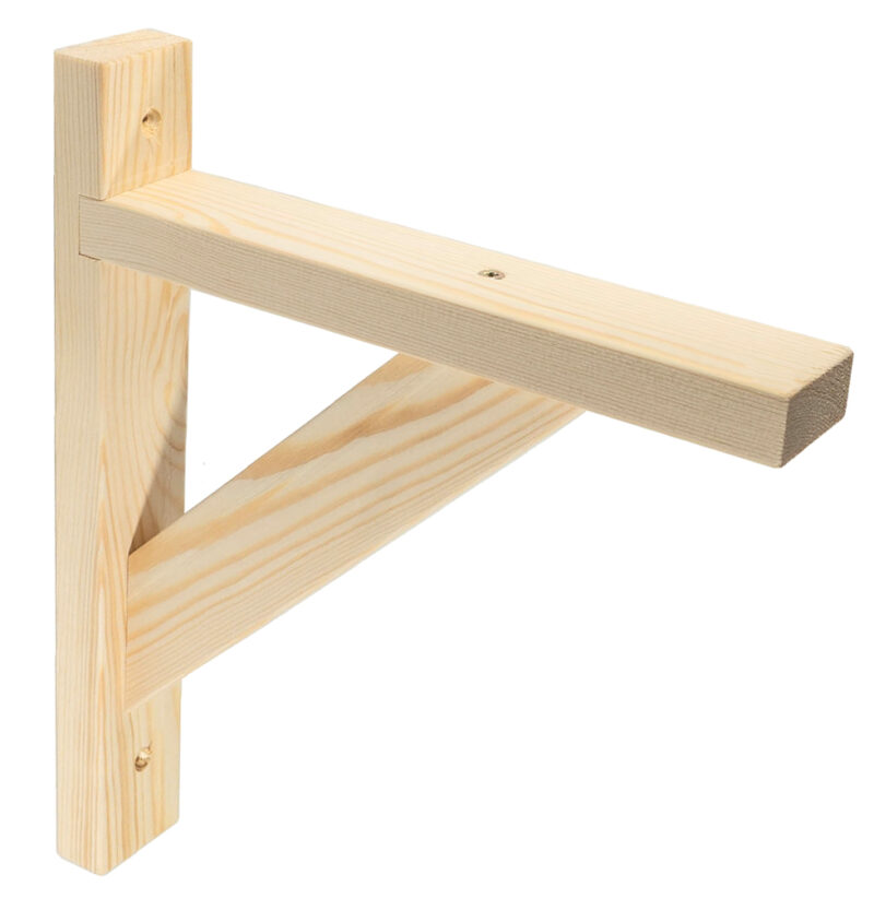 Single Heavy Duty Large Wooden Shelf Bracket Timber Shelf Bracket Shelf Support