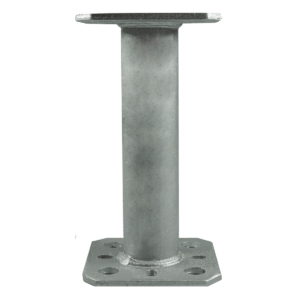 Heavy Duty Hot Dip Galvanised 4mm Thick Bolt Down Pergola Post Support With Extended Elevation