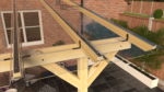 Complete Self-Assembly Lean-To Pergola SkyLite Kit With EZ Glaze Polycarbonate Roofing Sheets