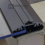 Rafter Supported 50mm Wide AluTGlaze® Aluminium Glazing Bars For Polycarbonate Sheets and Glass With Concealed Fixings