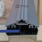 Rafter Supported 50mm Wide AluTGlaze® Aluminium Glazing Bars For Polycarbonate Sheets and Glass With Concealed Fixings