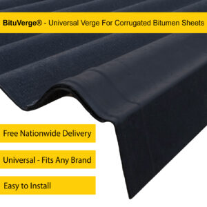 Universal BituVerge® Roofing Gable Trim | Verge Trim | Verge Cap For Corrugated Bitumen Roofing Sheets Fits All