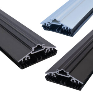 Rafter Supported 50mm Wide AluTGlaze® Aluminium Glazing Bars For Polycarbonate Sheets and Glass With Concealed Fixings