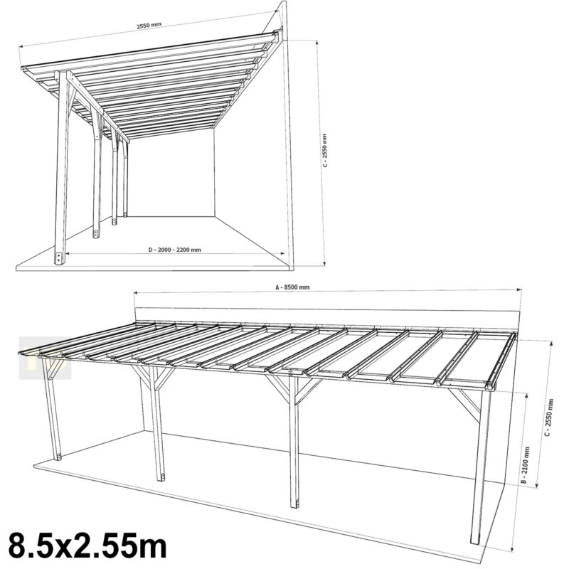 Complete-Self-Assembly-Pergola-SkyLite-Kit-With-EZ-Glaze-Polycarbonate-Roofing-Sheets-7900x2550