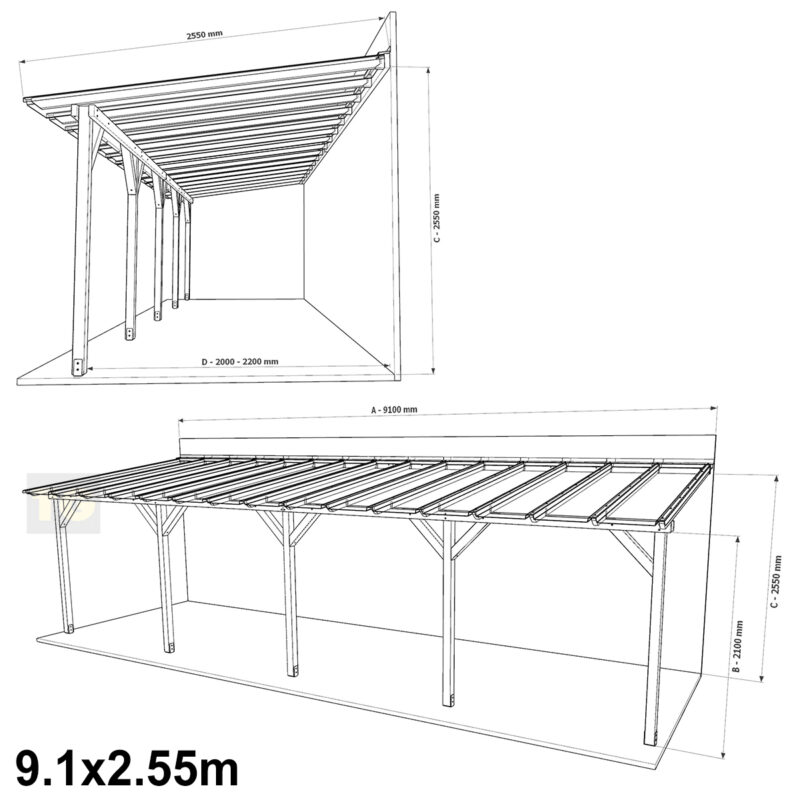 Complete-Self-Assembly-Pergola-SkyLite-Kit-With-EZ-Glaze-Polycarbonate-Roofing-Sheets-7900x2550