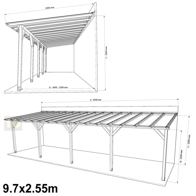 Complete-Self-Assembly-Pergola-SkyLite-Kit-With-EZ-Glaze-Polycarbonate-Roofing-Sheets-7900x2550