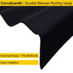 Universal CorruGuard® Roofing Verge | Corrugated Roofing Side Flashing | Verge Cap For Corrugated Bitumen Roofing Sheets - Fits All Brands