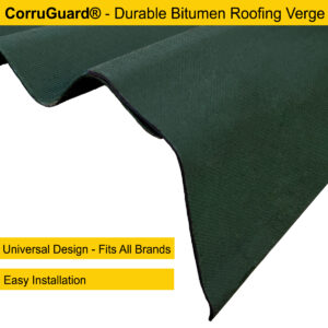 Universal CorruGuard® Roofing Verge | Corrugated Roofing Side Flashing | Verge Cap For Corrugated Bitumen Roofing Sheets - Fits All Brands