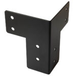 Heavy Duty Threeway BlackPergola Corner Bracket Connector | Pergola Corner Brace | Furniture Corner Bracket