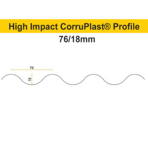 High Impact CorruPlast® Opaque Black PVC Corrugated Roofing Sheets