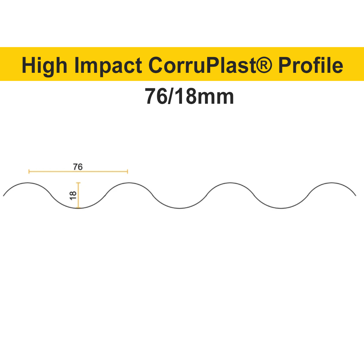 High Impact CorruPlast® Opaque Black PVC Corrugated Roofing Sheets